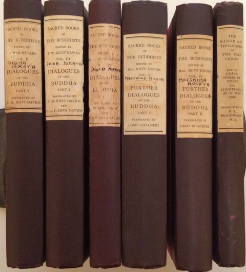 Image for Six volumes from The Sacred Books of the Buddhists series including: Dialogues of the Buddha in 3 volumes; Further Dialogues of the Buddha in 2 volumes; plus,The Minor Anthologies of the Pali Cannon, Part II: Udana: Verses of Uplift and Itivuttaka: As It Was Said.