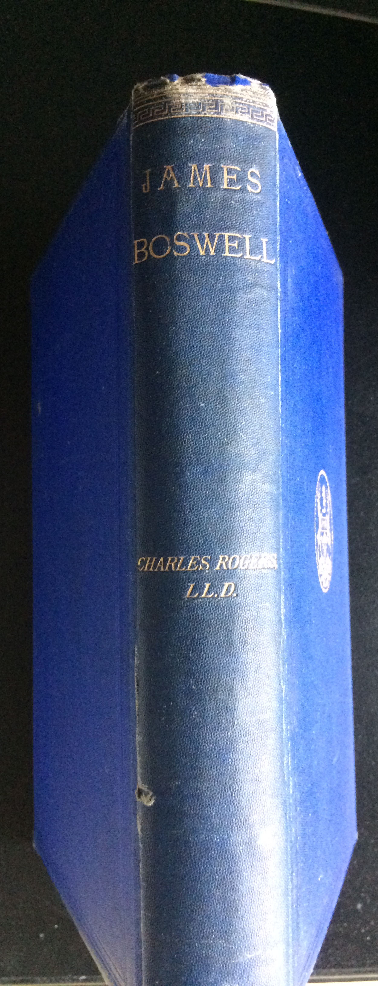 Image for Boswelliana the Commonplace Book of James Boswell with a Memoir and Annotations by Charles Rogers and introductory remarks by Lord Houghton 1874.