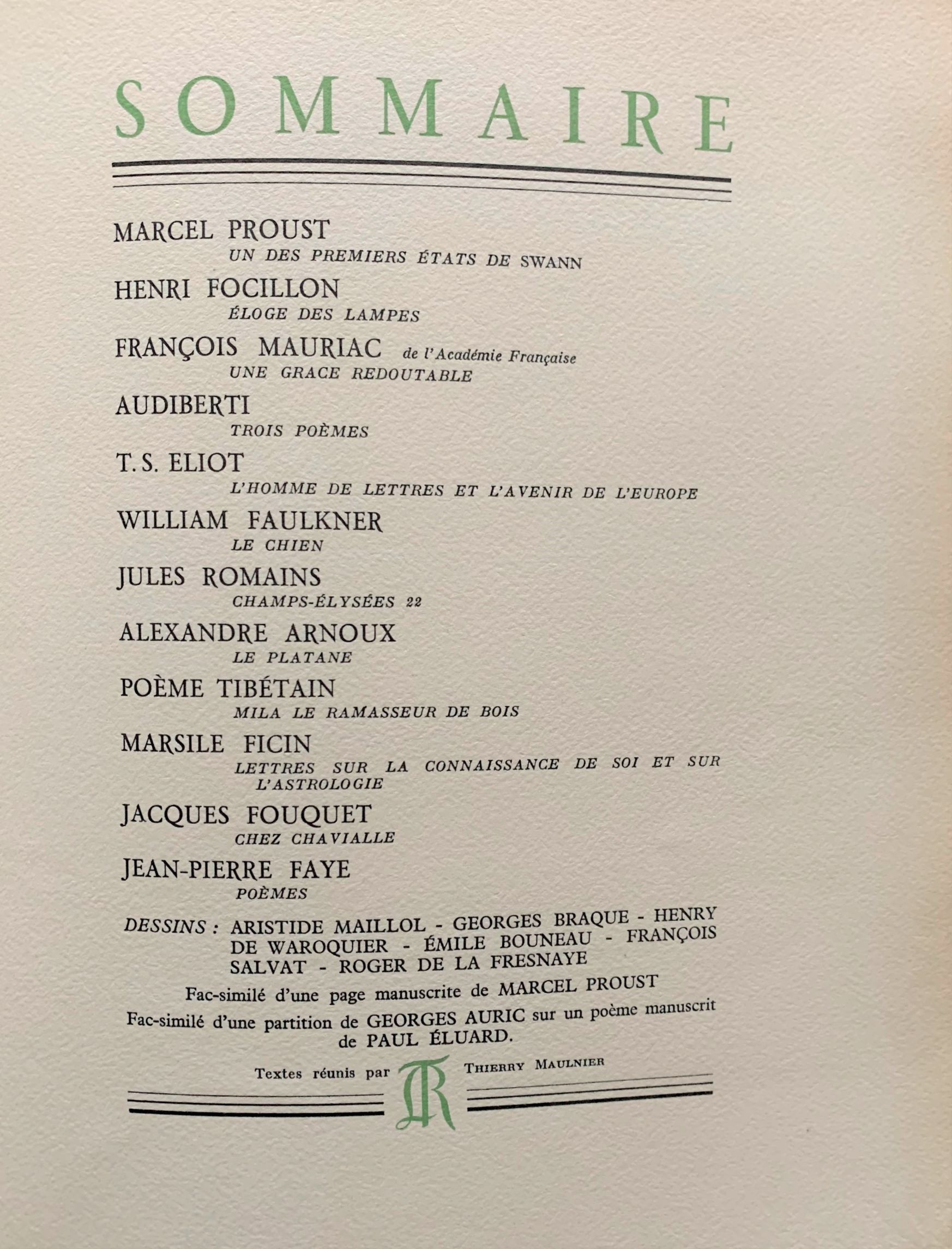 La Table ronde, Avril 1945, No II.
