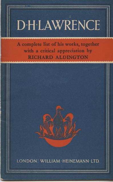 Image for D. H. Lawrence.