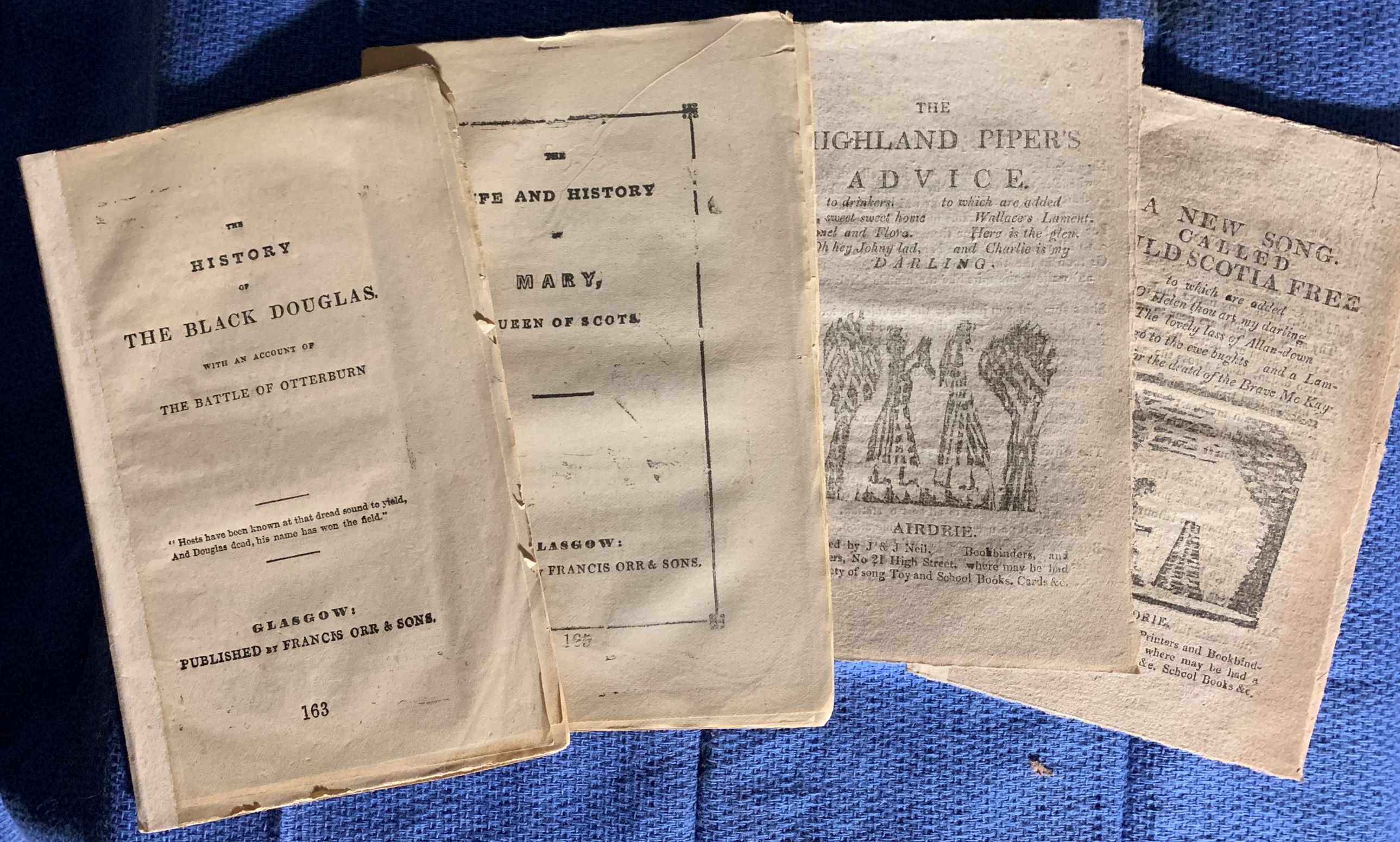 Image for [4 Titles]: (1.) The History of The Black Douglas; Raising the Wind, Habbie Sympson & His Wife (2.) The Life and History of Mary, Queen of Scots; (3.) A New Song Called Auld Scotia Free, to which is added O Helen thou art my darling, (etc.); (4.) The High