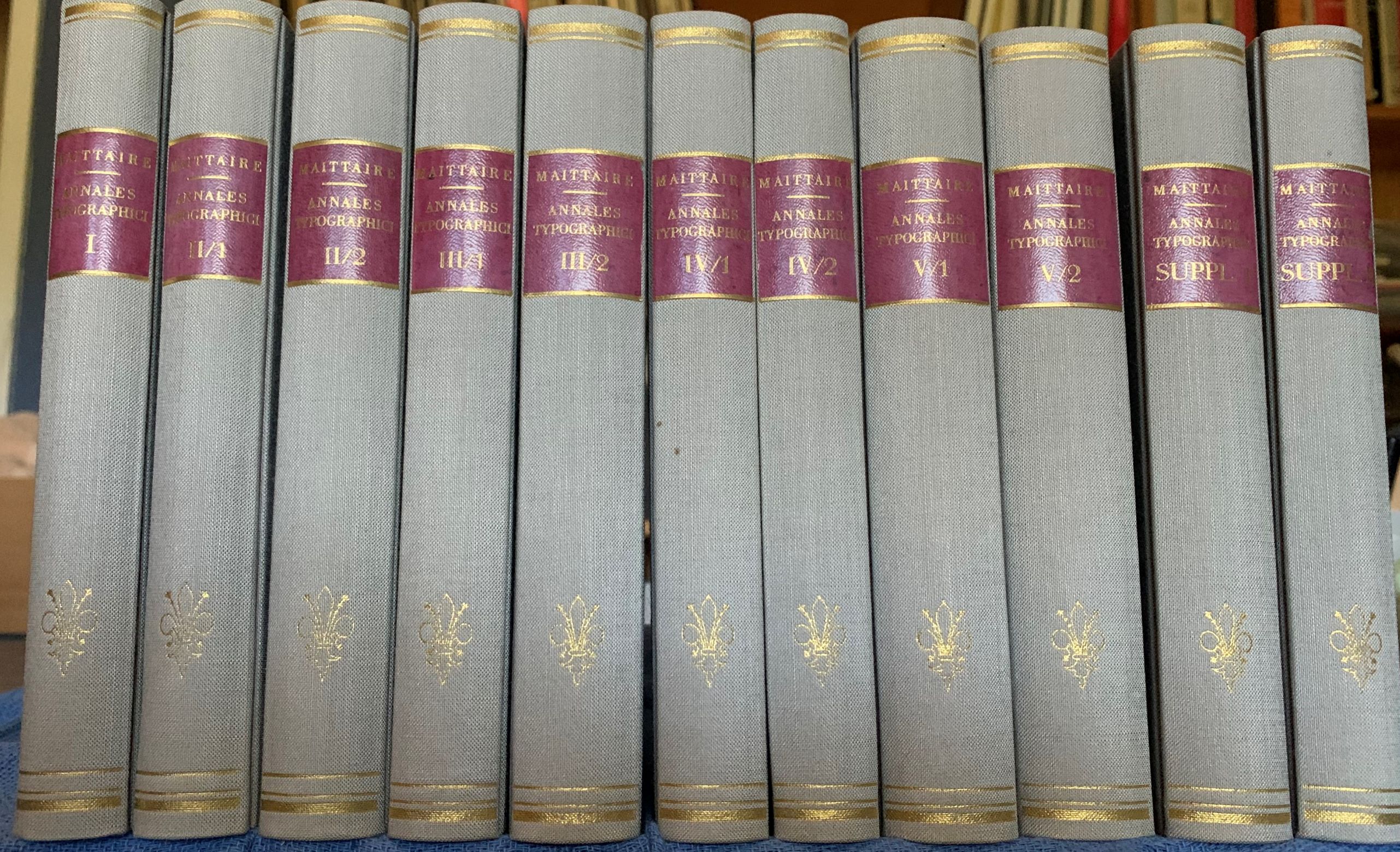 Image for Annales typographici ab artis invent origine ad annum MDCLXIV. [11 vols., complete].